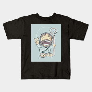 Jesus Christ Illustration cartoon Kids T-Shirt